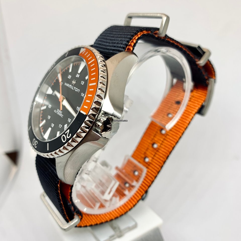 IMG_9081 Hamilton Khaki Navy Scuba Mens watch Unisex Automatic Steel H82305931 Replica 4