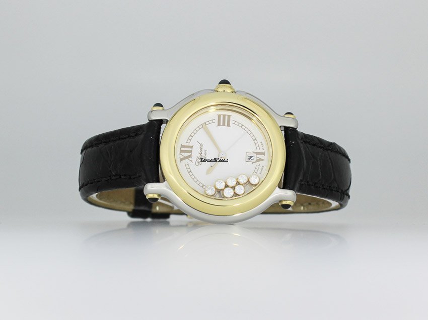 Chopard Happy Sport Womens watch Quartz Gold Steel 27 8239-23 8237 Replica 4
