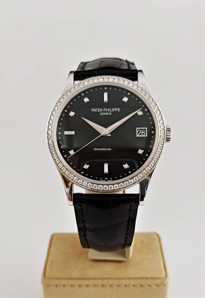 Patek Philippe Calatrava Mens watch Unisex Automatic White gold 5297G-001 (with matching Cufflinks 205.9108G) Replica 4