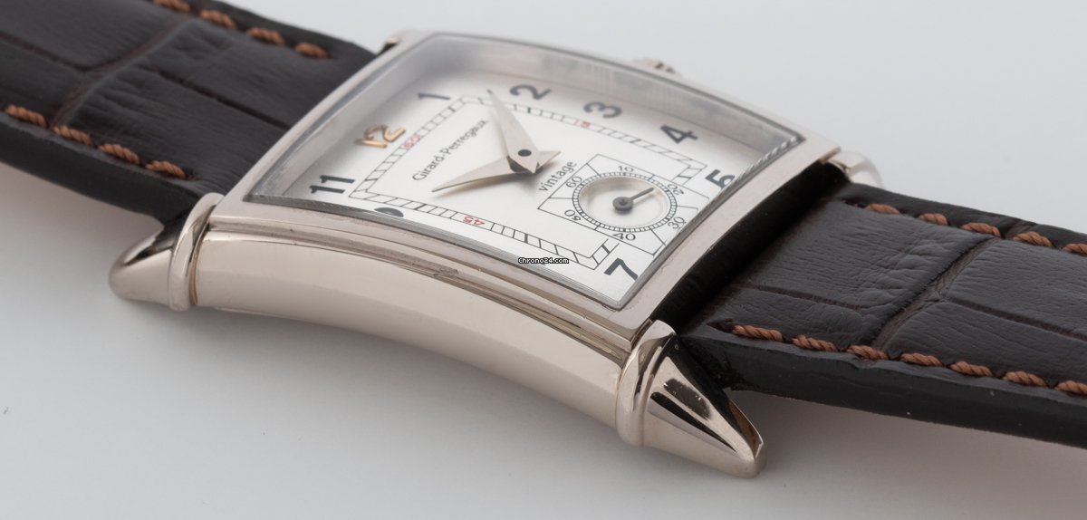 IMG_9081 Girard Perregaux Vintage 1945 Mens watch Unisex Manual winding White gold 2595 Replica 4