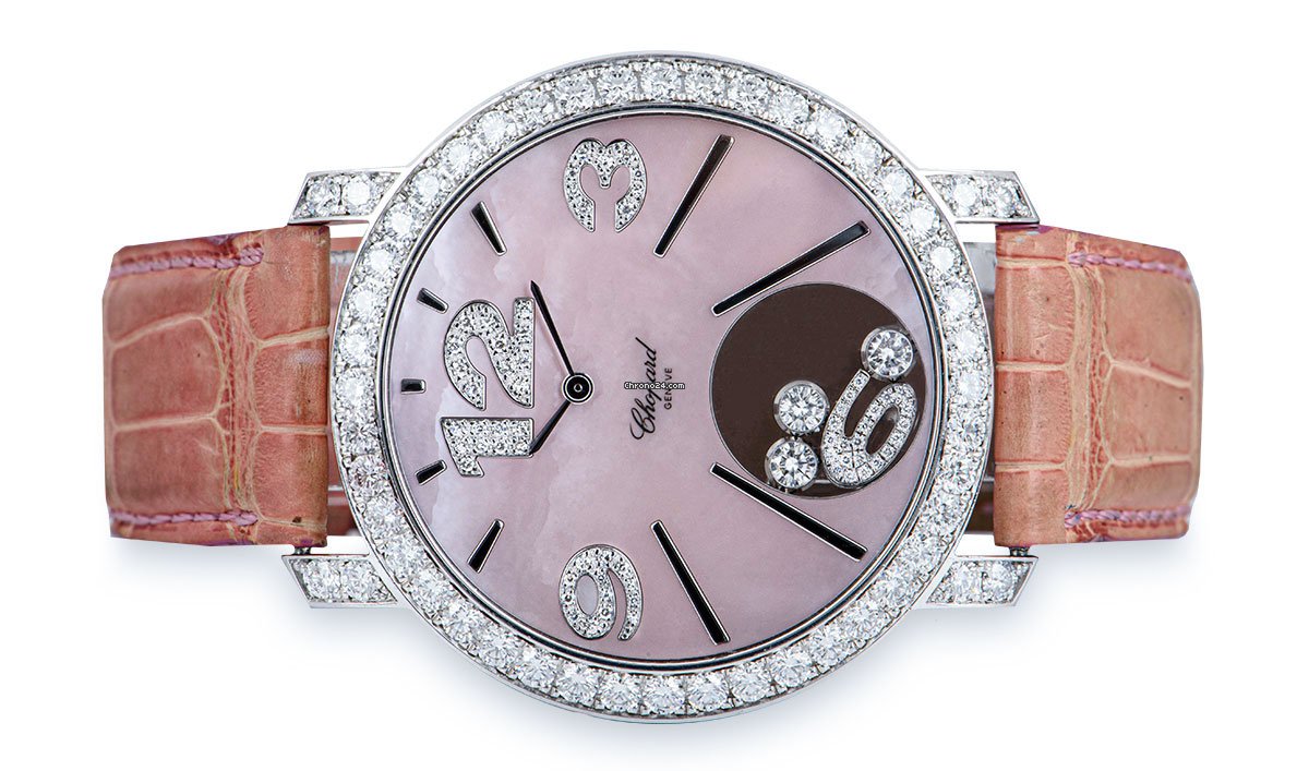 Chopard Happy Diamonds Womens watch Quartz White gold 20 7450-20 Replica 4