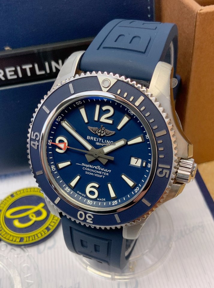 IMG_9081 Breitling Superocean 42 Mens watch Unisex Automatic Steel A17366D81C1S1 Replica 4