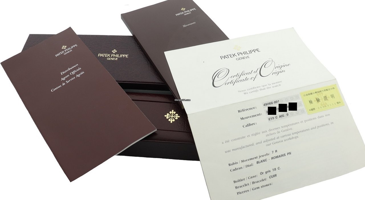 Patek Philippe Calatrava Quartz White gold 4906G-001 Replica 4