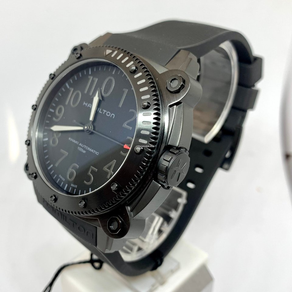 IMG_9081 Hamilton Khaki Navy BeLOWZERO Mens watch Unisex Automatic Titanium H78505332 Replica 4