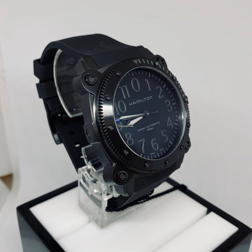 Hamilton Khaki Navy BeLOWZERO Mens watch Unisex Automatic Titanium H78505331 Replica 4