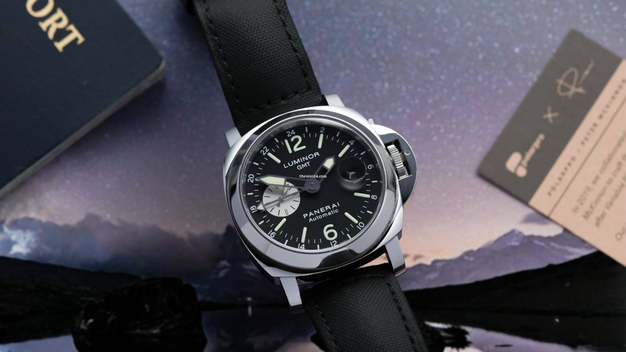 IMG_9081 Panerai Luminor GMT Automatic Mens watch Unisex Automatic Steel PAM 01088 Replica 4