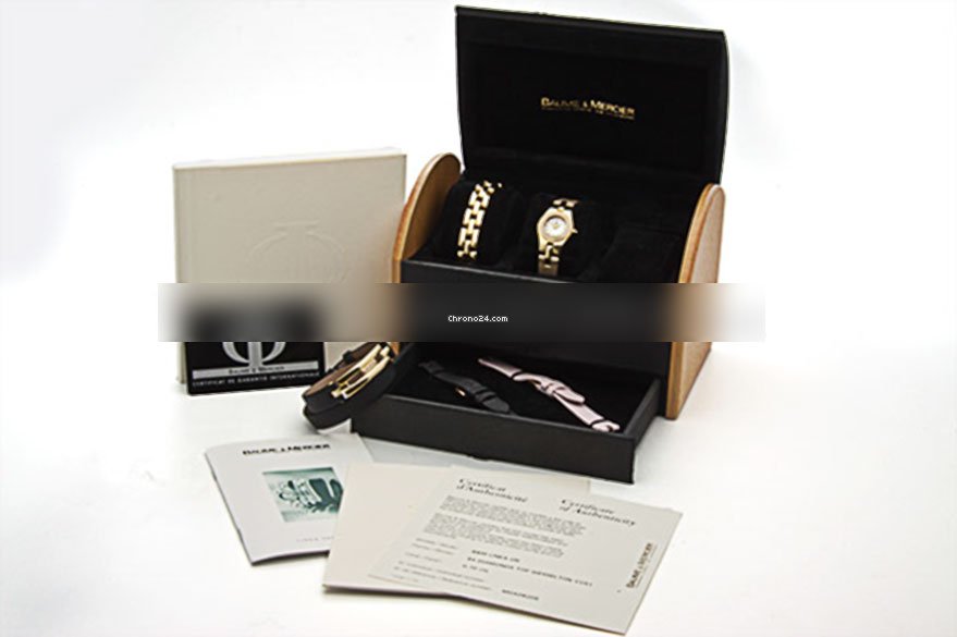 IMG_9081 Baume & Mercier Linea Womens watch Quartz Yellow gold MOA08205 Replica 4