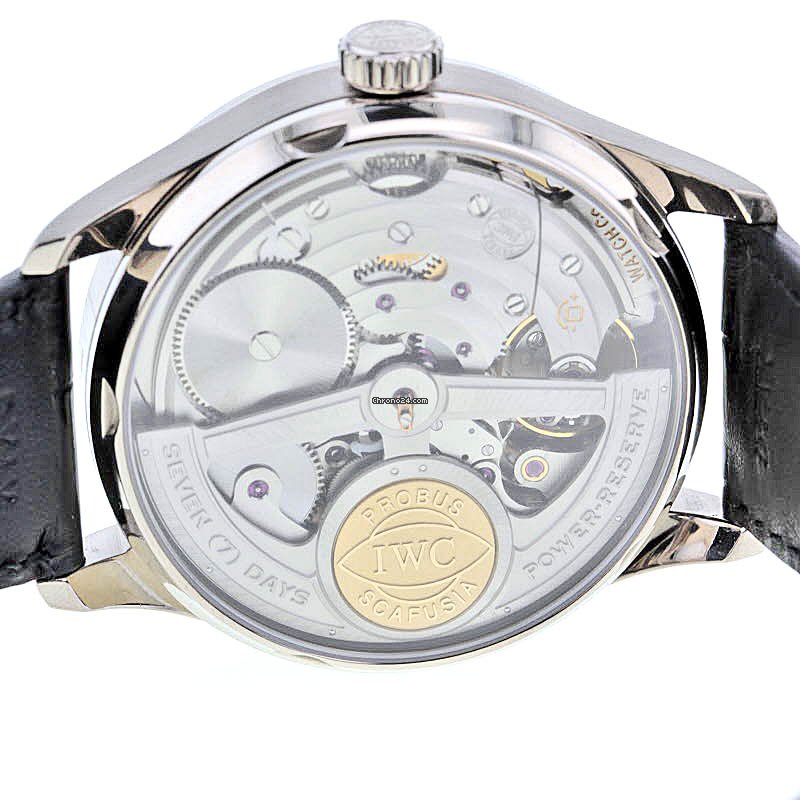IMG_9081 IWC Portuguese Perpetual Calendar Mens watch Unisex Automatic White gold Ref. 502218 Replica 4