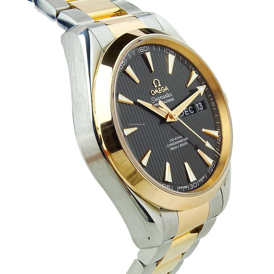 IMG_9081 Omega Seamaster Aqua Terra Mens watch Unisex Automatic Gold Steel 231.20.43.22.46.002 Replica 4