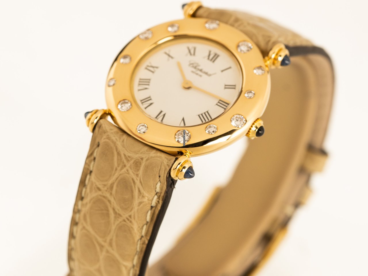 IMG_9081 Chopard Classic Womens watch Quartz Yellow gold 13 6129-23 Replica 4