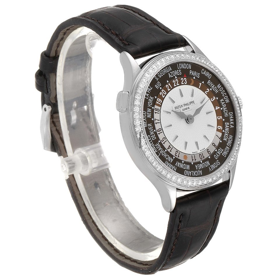 Patek Philippe World Time Mens watch Unisex Automatic White gold 7130G Replica 4