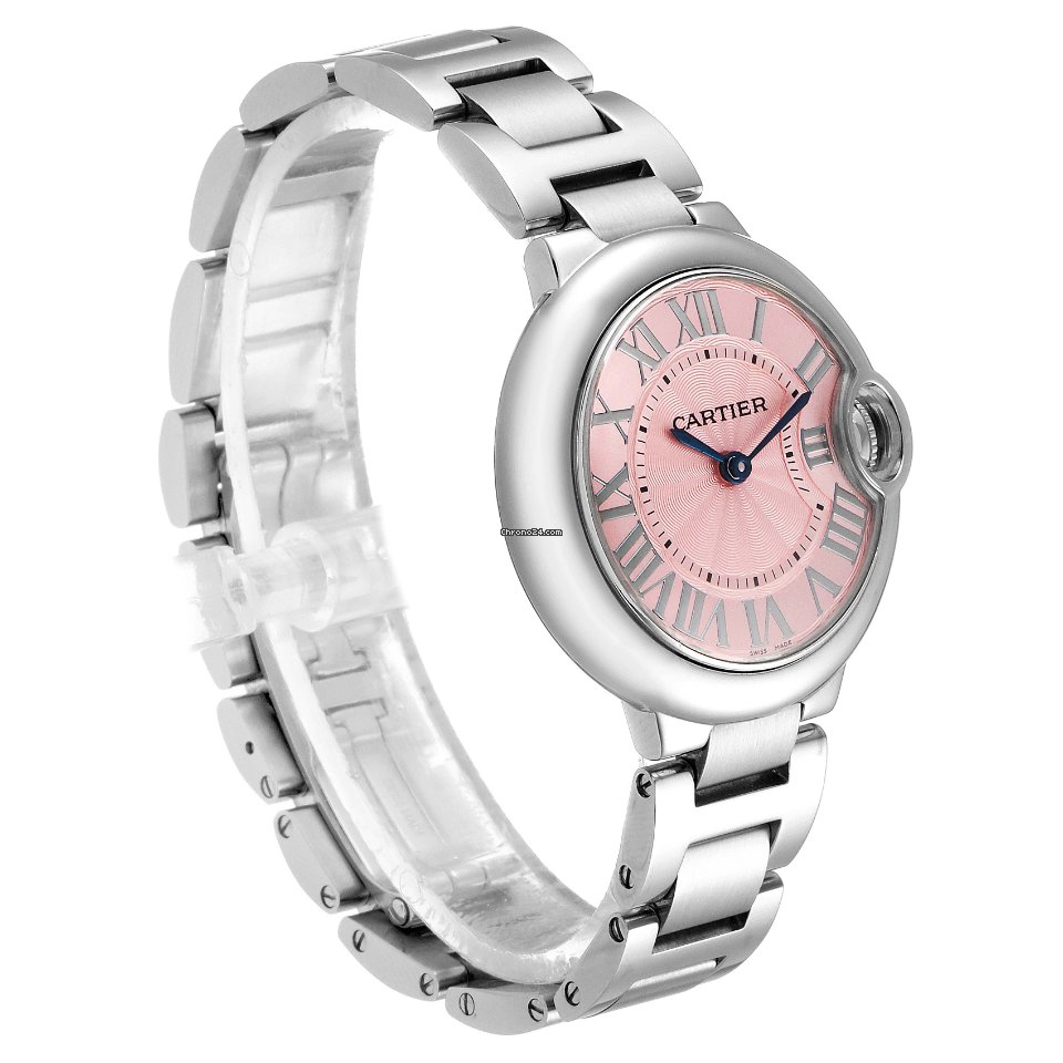 IMG_9081 Cartier Ballon Bleu 33mm Womens watch Quartz Steel WSBB0033 Replica 4