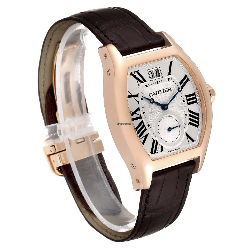 IMG_9081 Cartier Tortue Mens watch Unisex Manual winding Rose gold W1556234 Replica 4