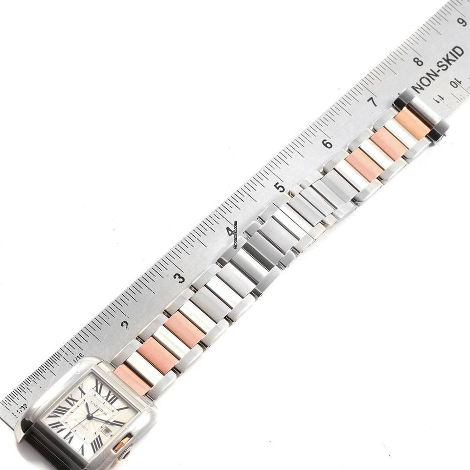 IMG_9081 Cartier Tank Anglaise Mens watch Unisex Automatic Gold Steel W5310007 Replica 4