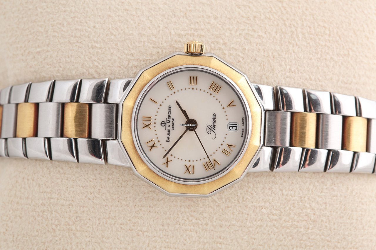 Baume & Mercier Riviera Womens watch Quartz Gold Steel Baume & Mercier 5231 Replica 4