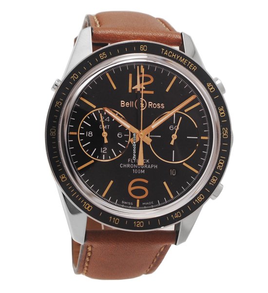 IMG_9081 Bell & Ross BR V1 Mens watch Unisex Automatic Steel BRV126-FLY-GMT SCA Replica 4
