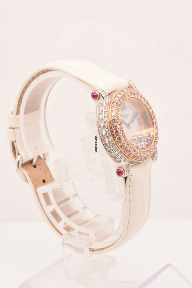 IMG_9081 Chopard Happy Sport Womens watch Quartz White gold 27 6244 401 Replica 4