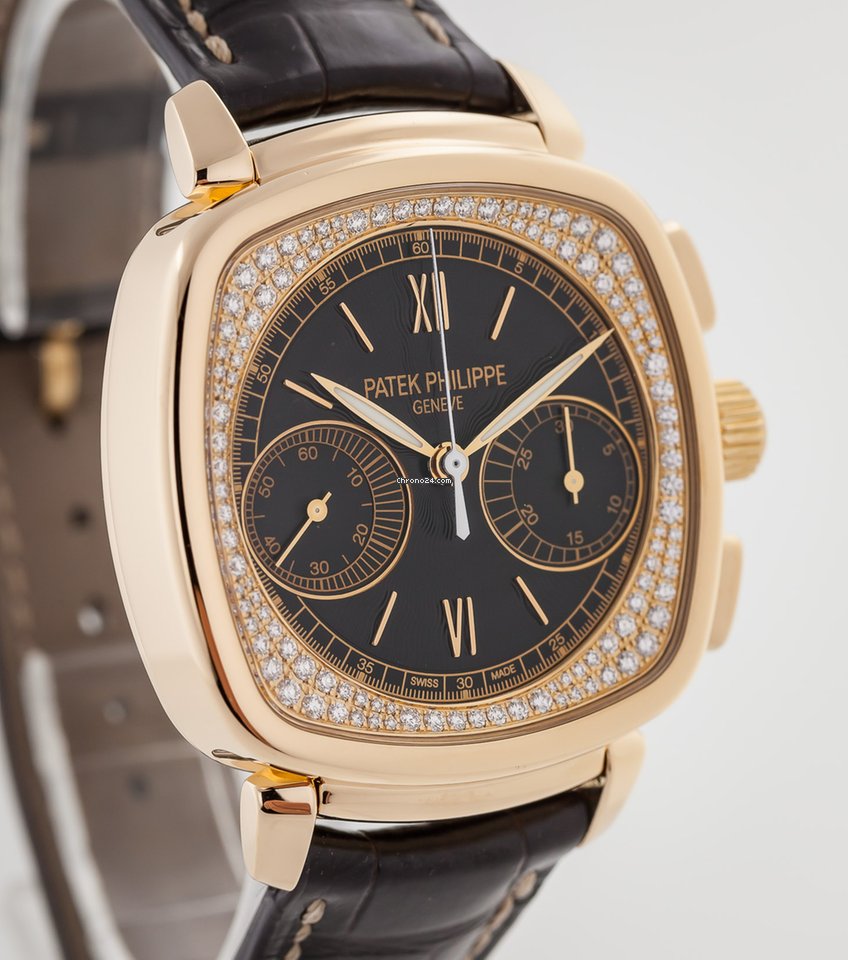 IMG_9081 Patek Philippe Chronograph Womens watch Manual winding Rose gold 7071R-010 Replica 4