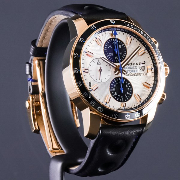 IMG_9081 Chopard Grand Prix de Monaco Historique Mens watch Unisex Automatic Rose gold 161275-5003 Replica 4
