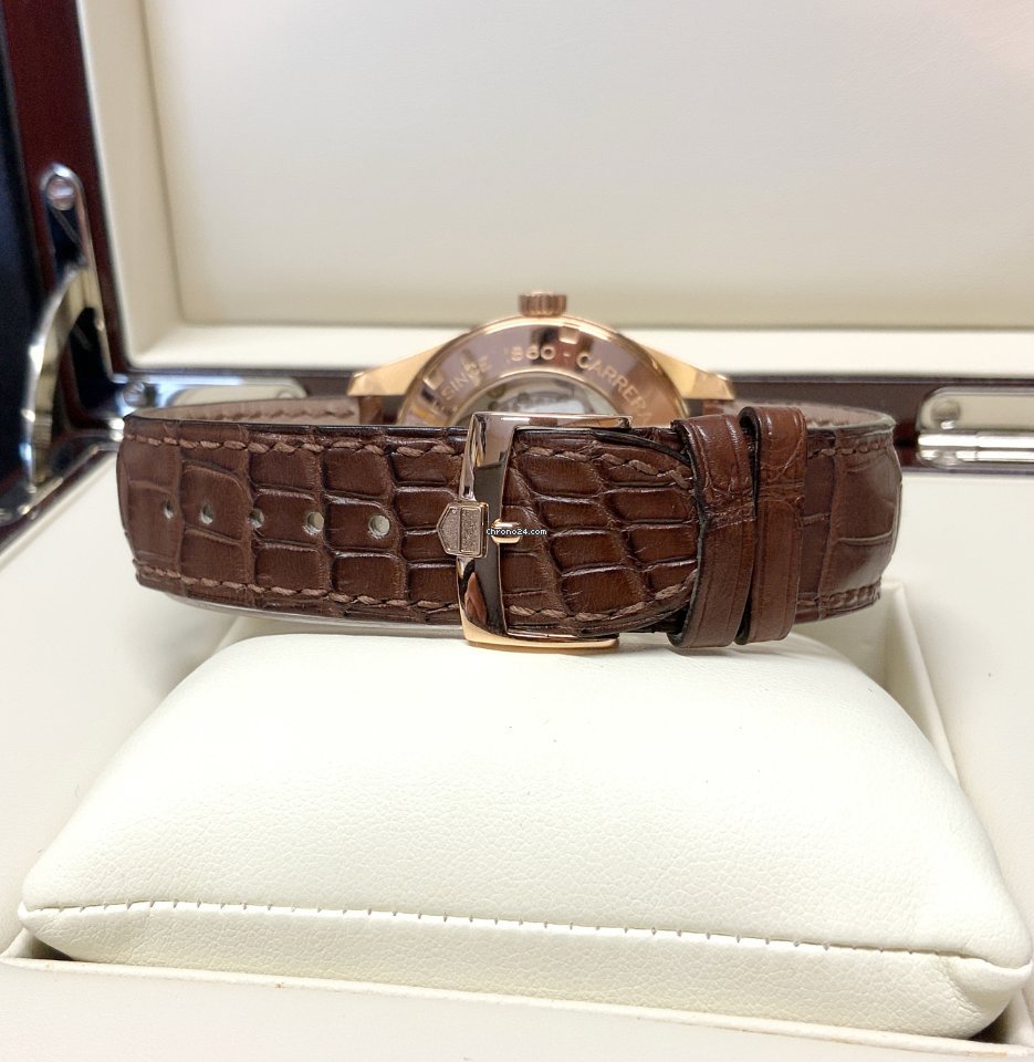 IMG_9081 TAG Heuer Carrera Calibre 6 Mens watch Unisex Automatic Rose gold WAS2140.FC8176 Replica 4