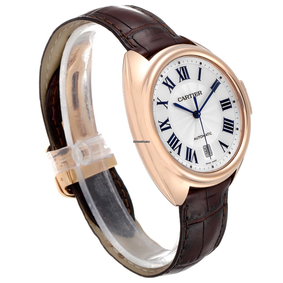 IMG_9081 Cartier Cle de Cartier Mens watch Unisex Automatic Rose gold WGCL0004 Replica 4