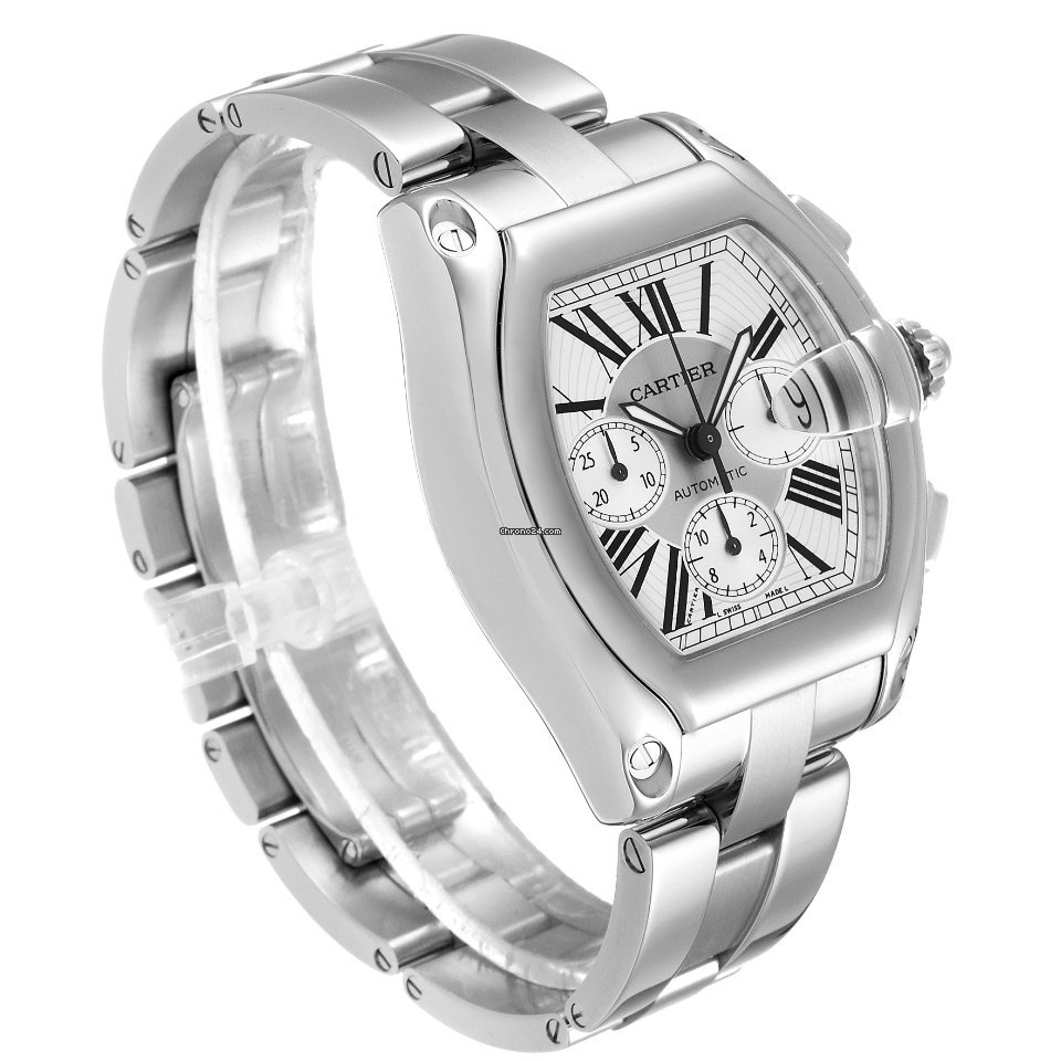 Cartier Roadster Mens watch Unisex Automatic Steel W62019X6 Replica 4