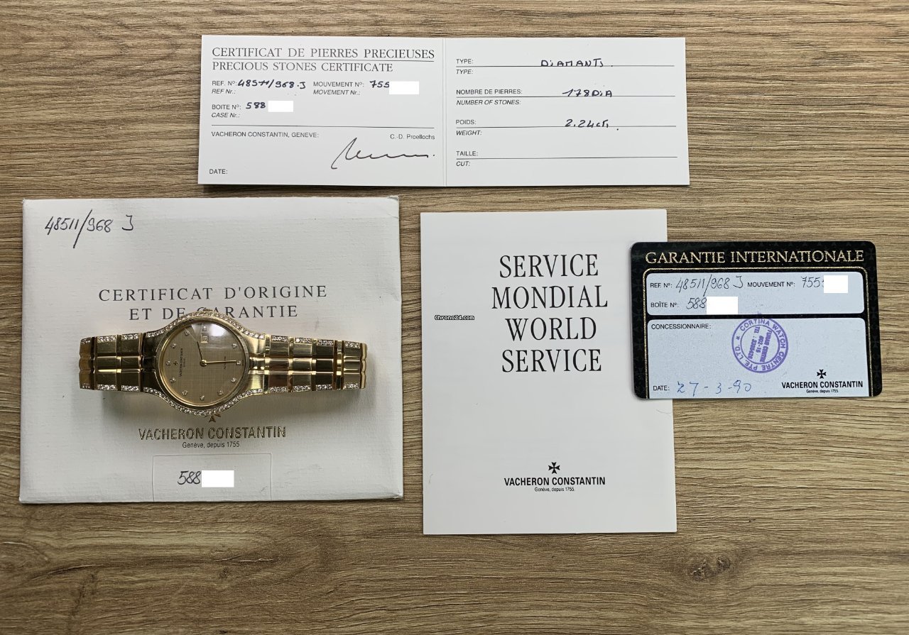 IMG_9081 Vacheron Constantin Mens watch Unisex Automatic Yellow gold 48511 968J Replica 4