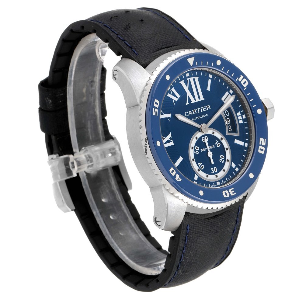 IMG_9081 Cartier Calibre de Cartier Diver Mens watch Unisex Automatic Steel WSCA0011 Replica 4