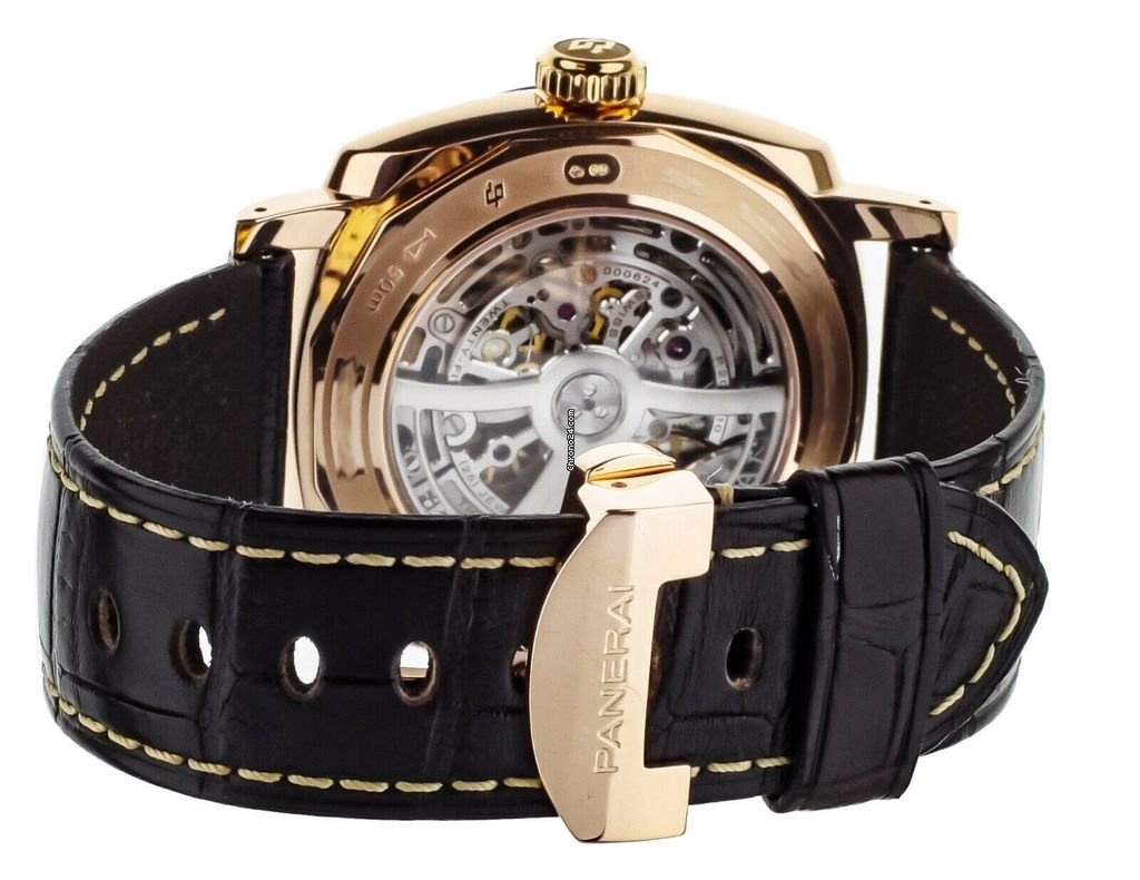 IMG_9081 Panerai Special Editions Mens watch Unisex Automatic Rose gold PAM625 Replica 4