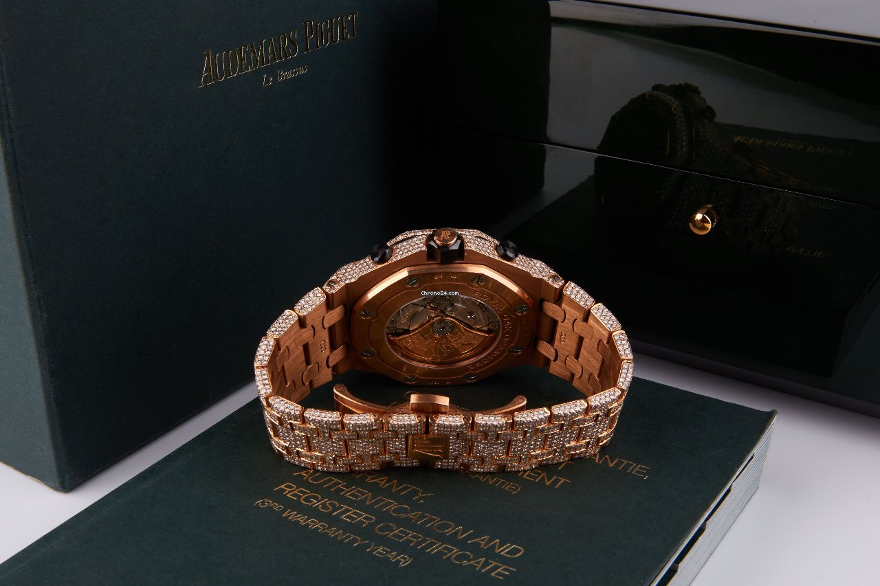 Audemars Piguet Royal Oak Offshore Chronograph Mens watch Unisex Automatic Rose gold 26470OR.OO.1000OR.01 Replica 4