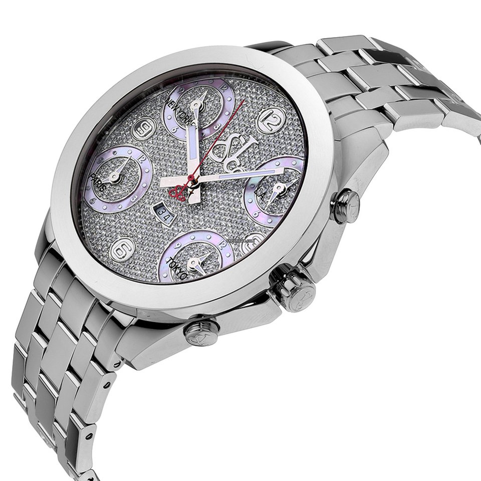 Jacob & Co. Five Time Zone Mens watch Unisex Quartz Steel JC30P Replica 4