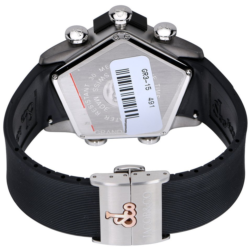 IMG_9081 Jacob & Co. Five Time Zone Mens watch Unisex Quartz Steel GR3-15 Replica 4