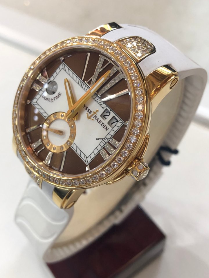 Ulysse Nardin Executive Dual Time Lady Womens watch Automatic Rose gold 246-10B-3C 30-05 Replica 4
