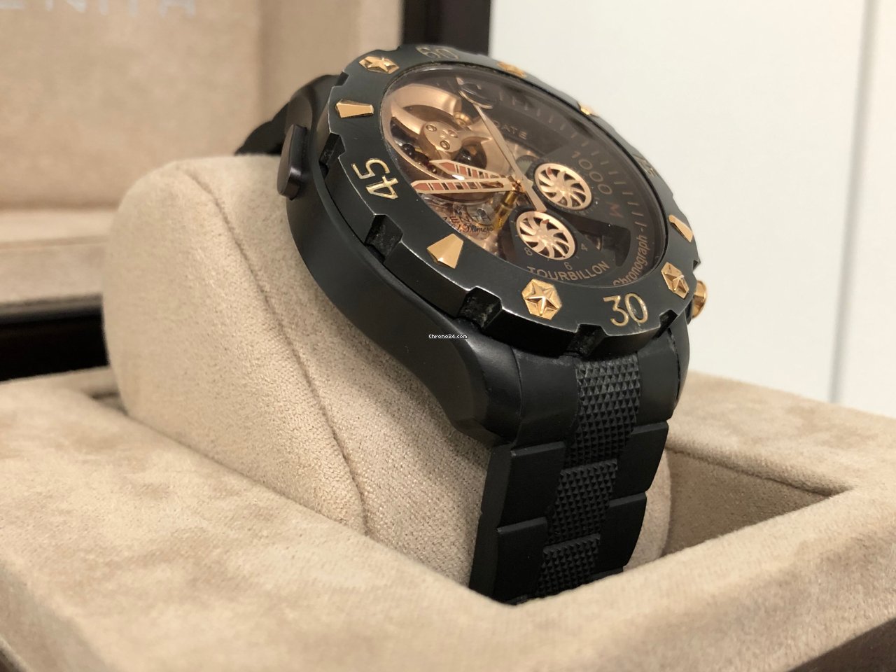 IMG_9081 Zenith Defy El Primero Mens watch Unisex Automatic Titanium 96.0528.4035 21.M528 Replica 4