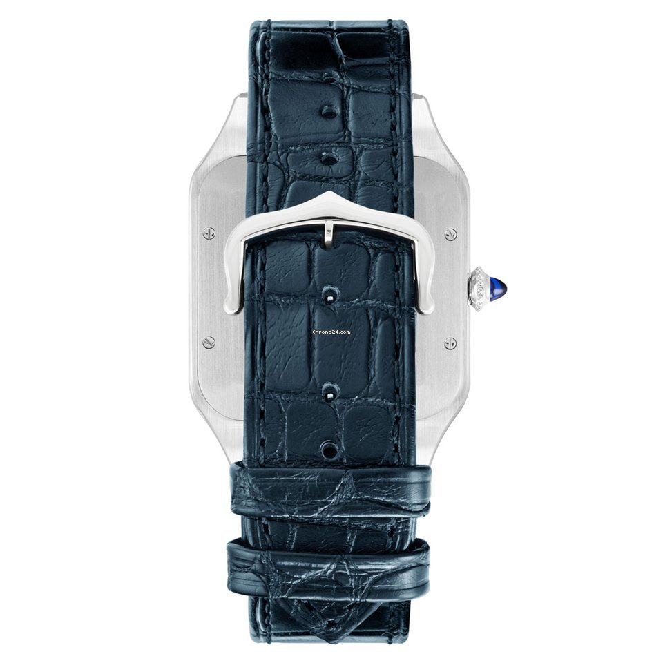 IMG_9081 Cartier Santos Dumont Mens watch Unisex Manual winding Steel WSSA0032 Replica 4