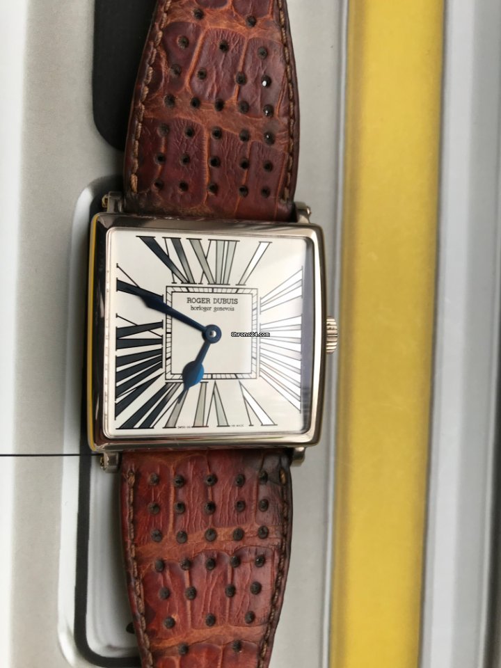 IMG_9081 Roger Dubuis Golden Square Mens watch Unisex Automatic White gold Roger Dubuis Replica 4