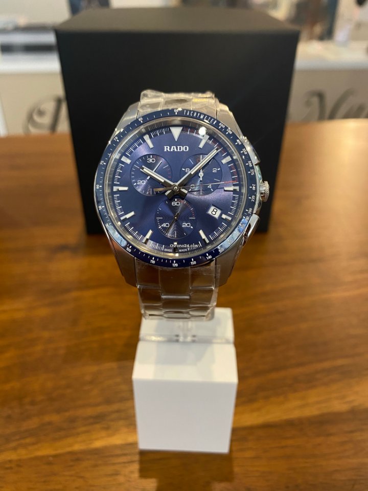 IMG_9081 Rado HyperChrome Chronograph Mens watch Unisex Quartz Steel R32259203 Replica 4