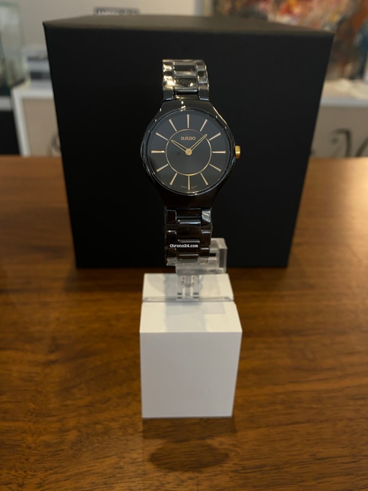 IMG_9081 Rado True Thinline Womens watch Quartz Ceramic R27742152 Replica 4