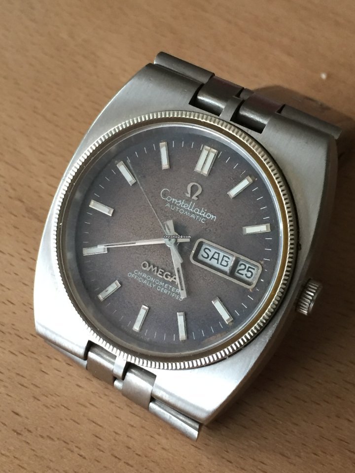 Omega Constellation Day-Date Mens watch Unisex Automatic Steel 168.0054 Replica 4
