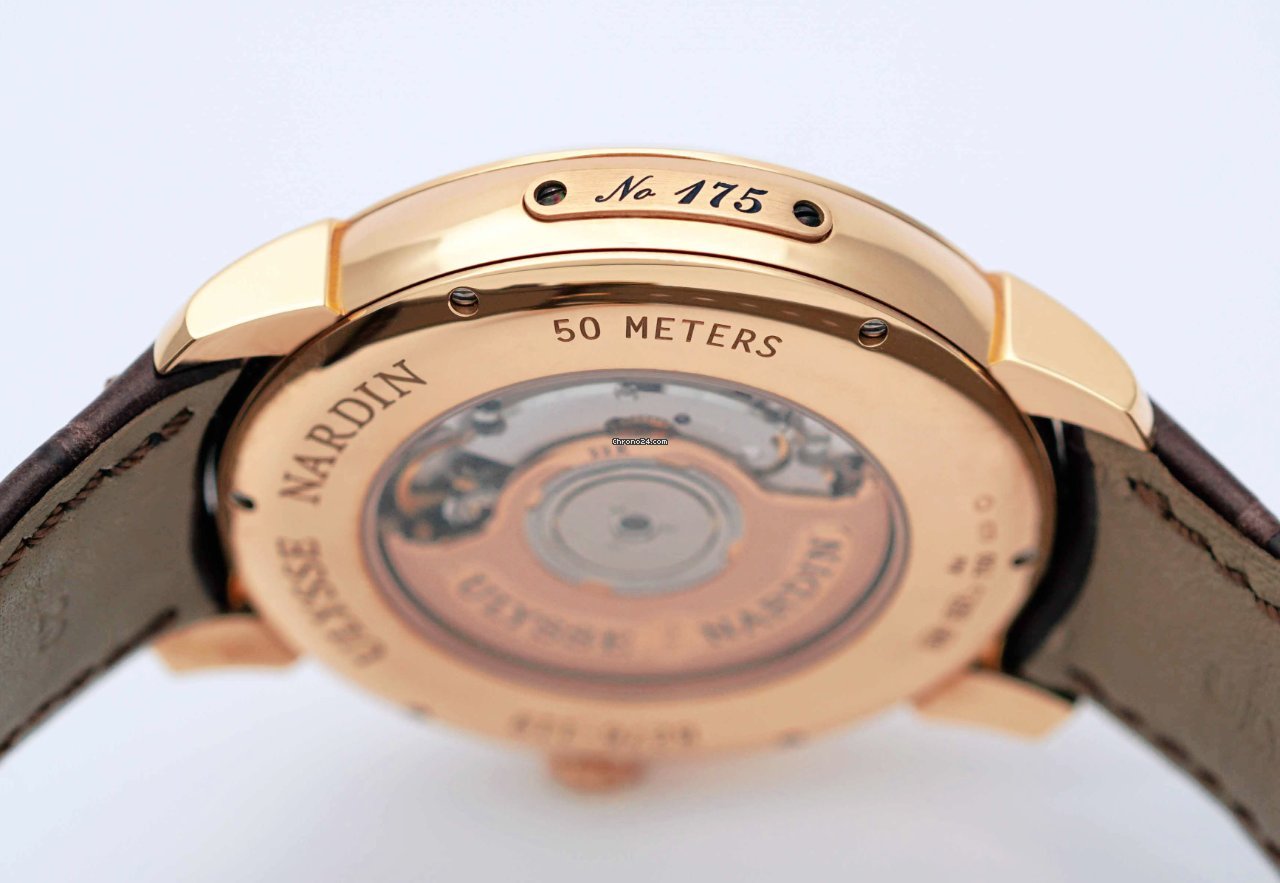 IMG_9081 Ulysse Nardin Classic Mens watch Unisex Automatic Rose gold 8276-119-2 31 Replica 4