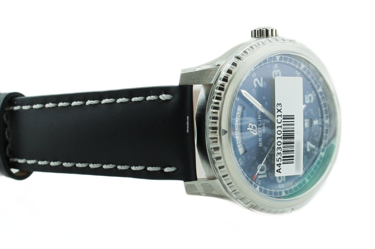 IMG_9081 Breitling Aviator 8 Mens watch Unisex Automatic Steel A45330101C1X3 Replica 4