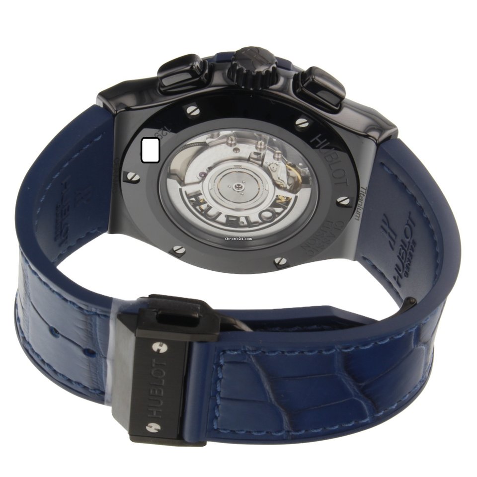 IMG_9081 Hublot Classic Fusion Blue Mens watch Unisex Automatic Ceramic 521CM7170LR Replica 4
