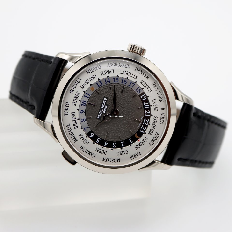 IMG_9081 Patek Philippe World Time Mens watch Unisex Automatic White gold 5230G-014 Replica 4