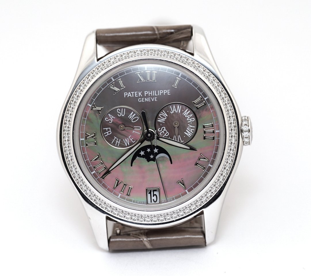 IMG_9081 Patek Philippe Annual Calendar Womens watch Automatic White gold 4936G-001 Replica 4