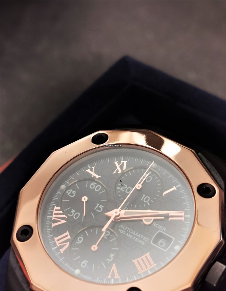 Baume & Mercier Riviera Mens watch Unisex Automatic Rose gold 8712 Replica 4
