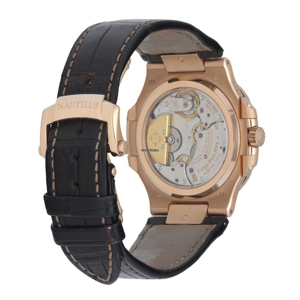 Patek Philippe Nautilus Mens watch Unisex Manual winding Rose gold 5712R Replica 4