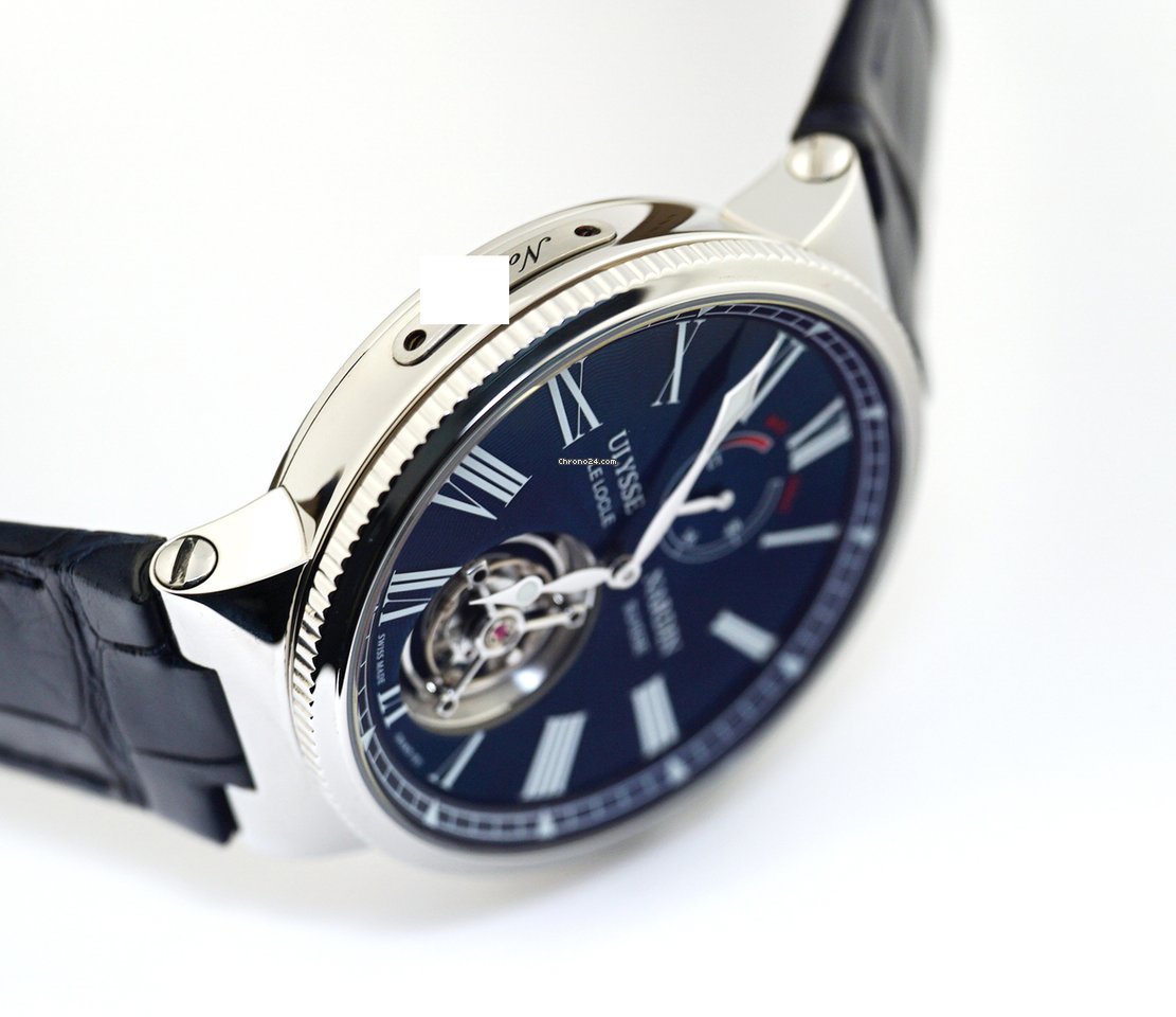 Ulysse Nardin Marine Tourbillon Mens watch Unisex Automatic Steel 1283-181 E3 Replica 4
