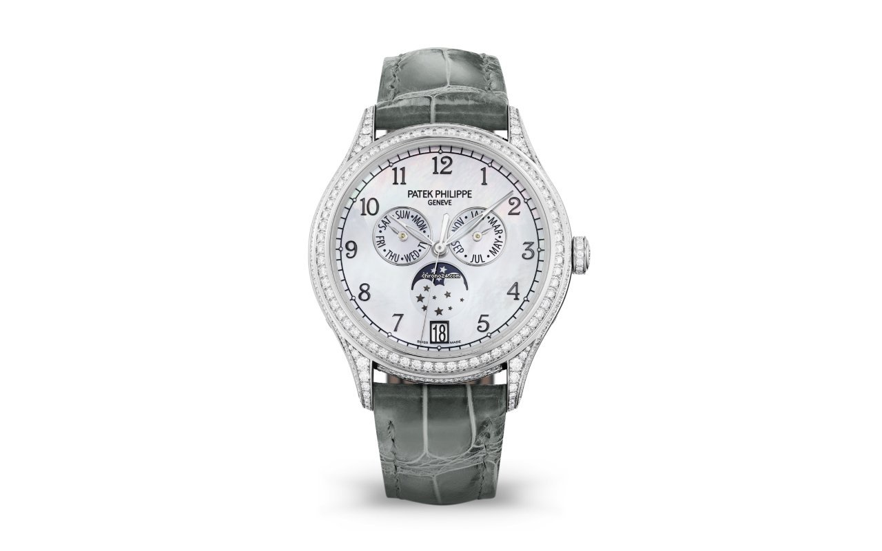 IMG_9081 Patek Philippe Annual Calendar Womens watch Automatic White gold 4948G-010 Replica 4