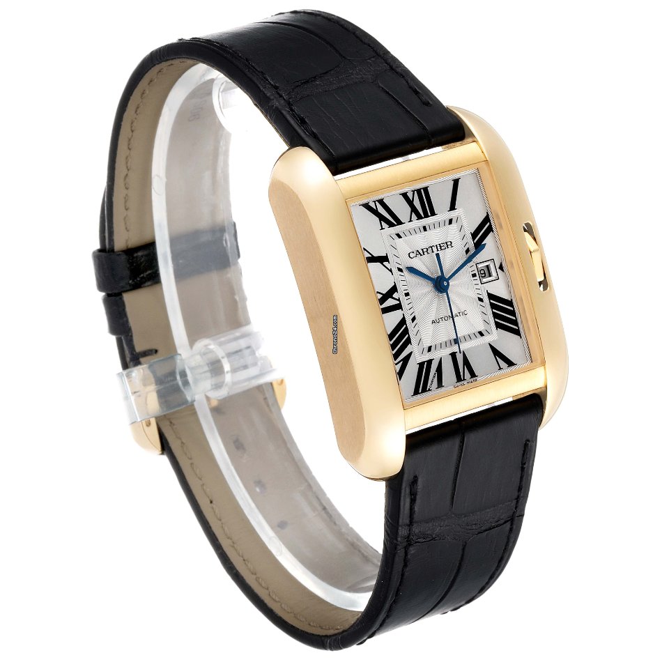Cartier Tank Anglaise Womens watch Automatic Yellow gold W5310030 Replica 4