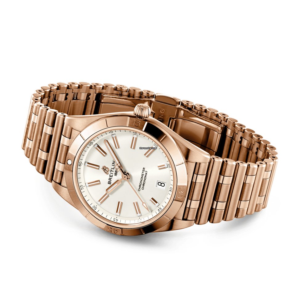 Breitling Chronomat Womens watch Automatic Red gold R10380101A1R1 Replica 4